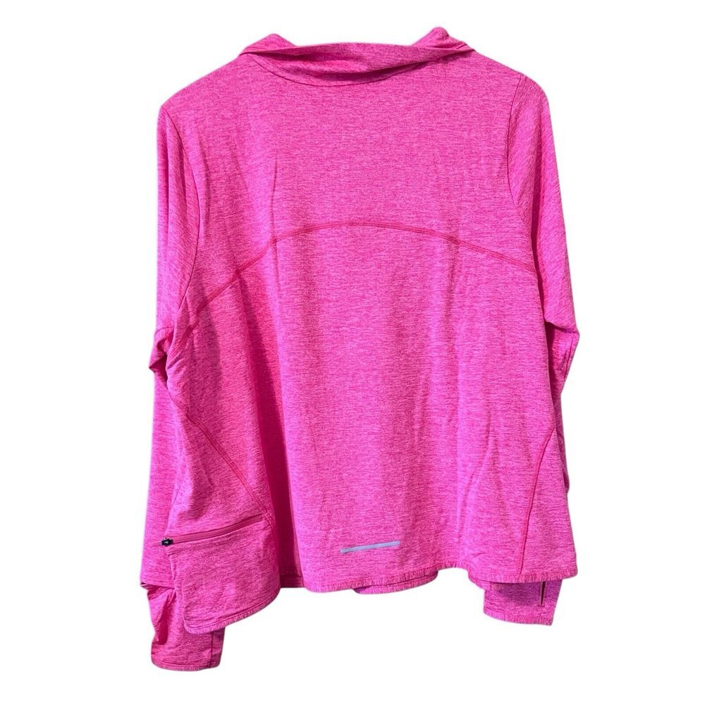 Nike NWT Womens 2X Zip Pullover Dri-Fit Running Training Gym Bright Pink - Picture 6 of 8